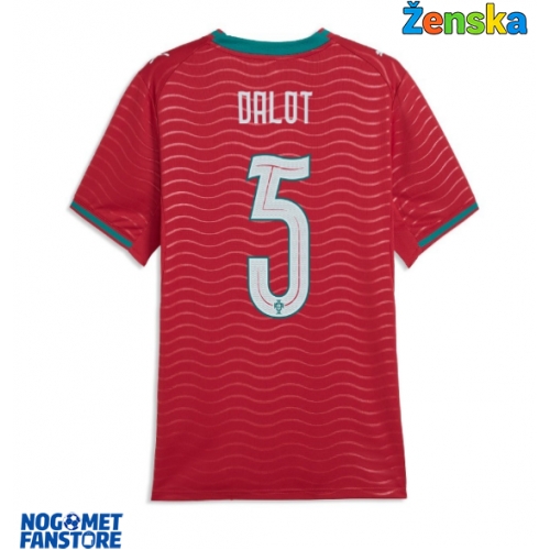 Portugal Diogo Dalot #5 Domaci Dres za Ženska SP 2026 Kratak Rukav